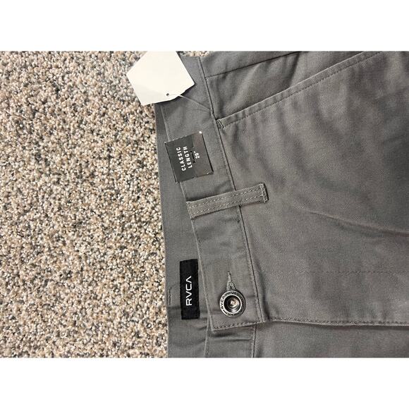 RVCA Men Weekend Stretch Gray Short Size 30 - Picture 5 of 6